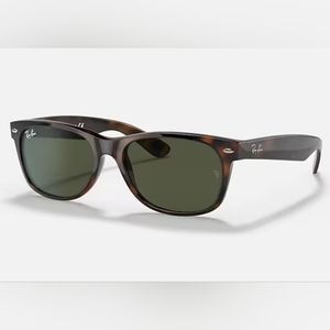 Ray Ban Sunglasses, New Wayfarer, Tortoise, Green Polarized